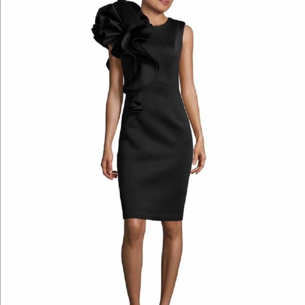 Betsy & Adam ruffle dress